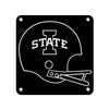 Iowa State Cyclones - Black White Helmet - College Wall Art #Metal