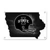 Iowa State Cyclones - Iowa State B&W - College Wall Art #Metal