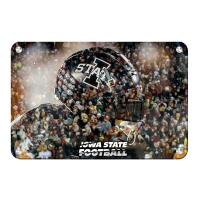 Iowa State Cyclones - Iowa State Football Double Exposure - College Wall Art #Metal