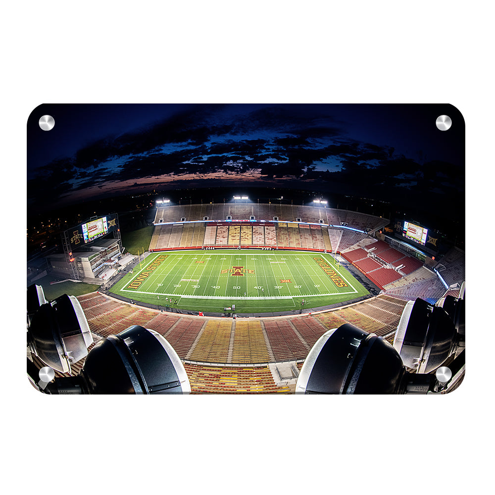 Iowa State Cyclones - Birds Eye View Jack Trice Stadium - College Wall Art #Canvas