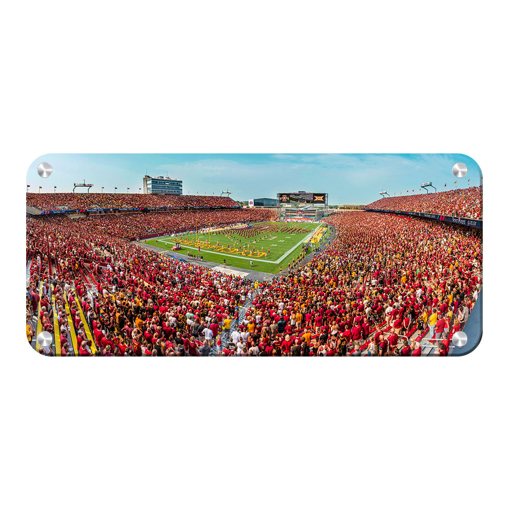 Iowa State Cyclones - Cyclones National Anthem Panoramic - College Wall Art #Canvas