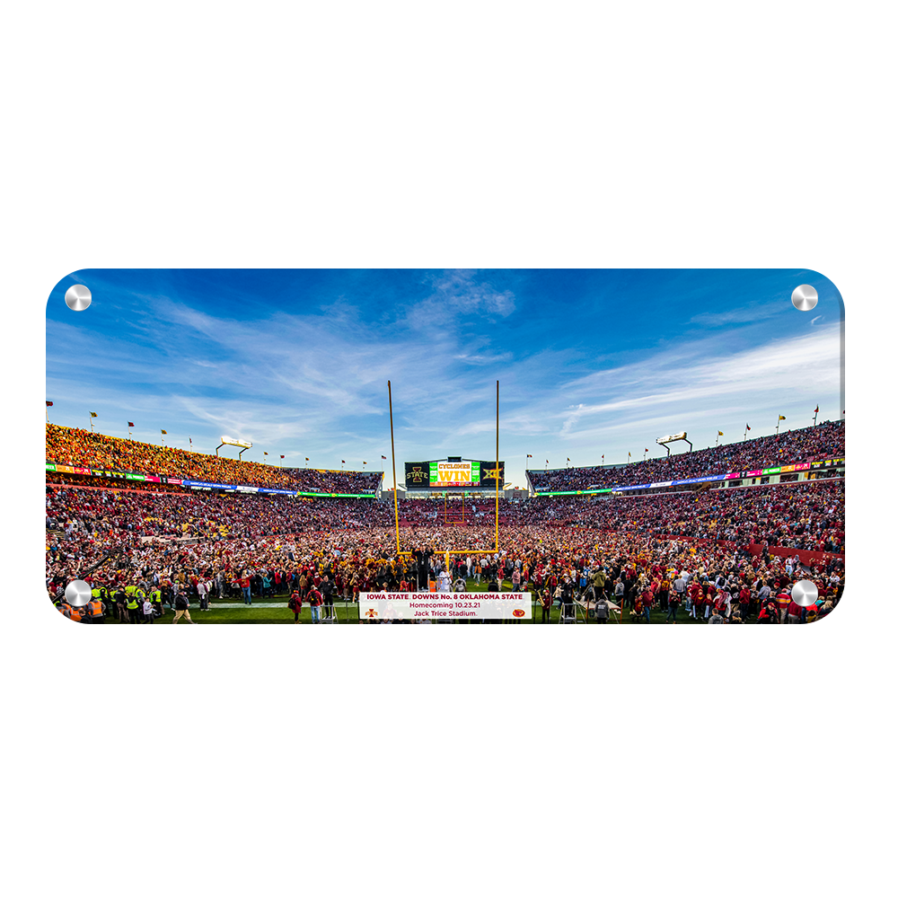 Iowa State Cyclones - Iowa State downs No 8 Oklahoma State PANORAMIC - College Wall Art #Canvas