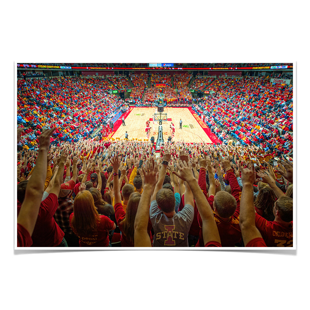 Iowa State Cyclones - Hilton Coliseum - College Wall Art #Canvas