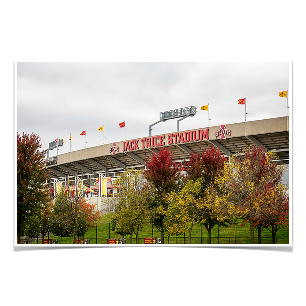 Iowa State Cyclones - Autumn Jack Trice - College Wall Art #Canvas