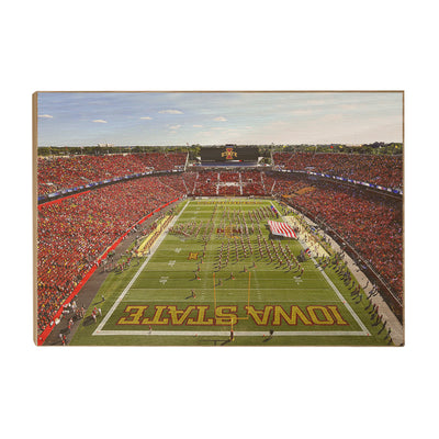 Iowa State Cyclones - Jack Trice Stadium End Zone - College Wall Art #Wood