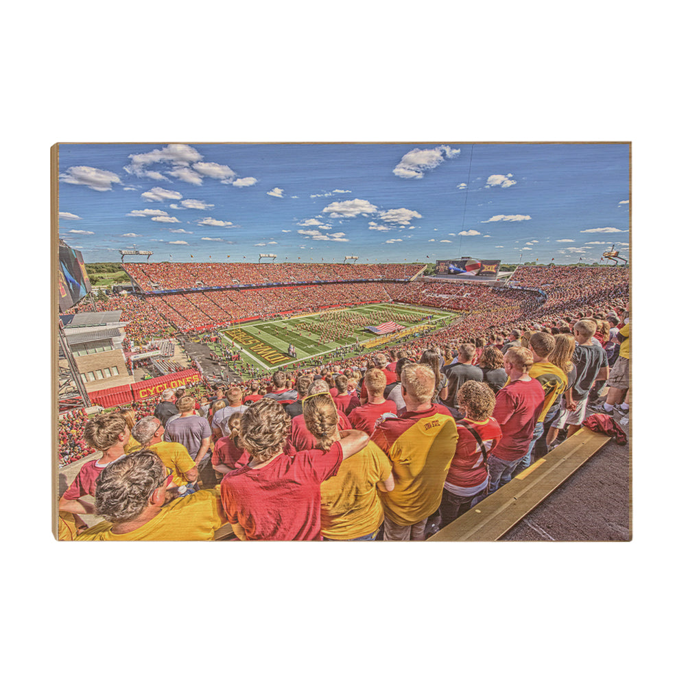 Iowa State Cyclones - Jack Trice Stadium National Anthem - College Wall Art #Canvas