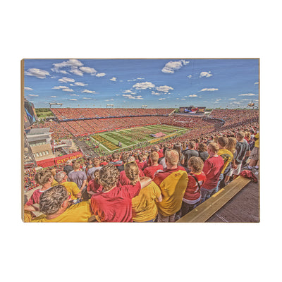 Iowa State Cyclones - Jack Trice Stadium National Anthem - College Wall Art #Wood