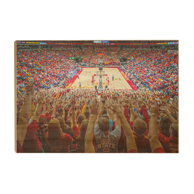 Iowa State Cyclones - Hilton Coliseum - College Wall Art #Wood