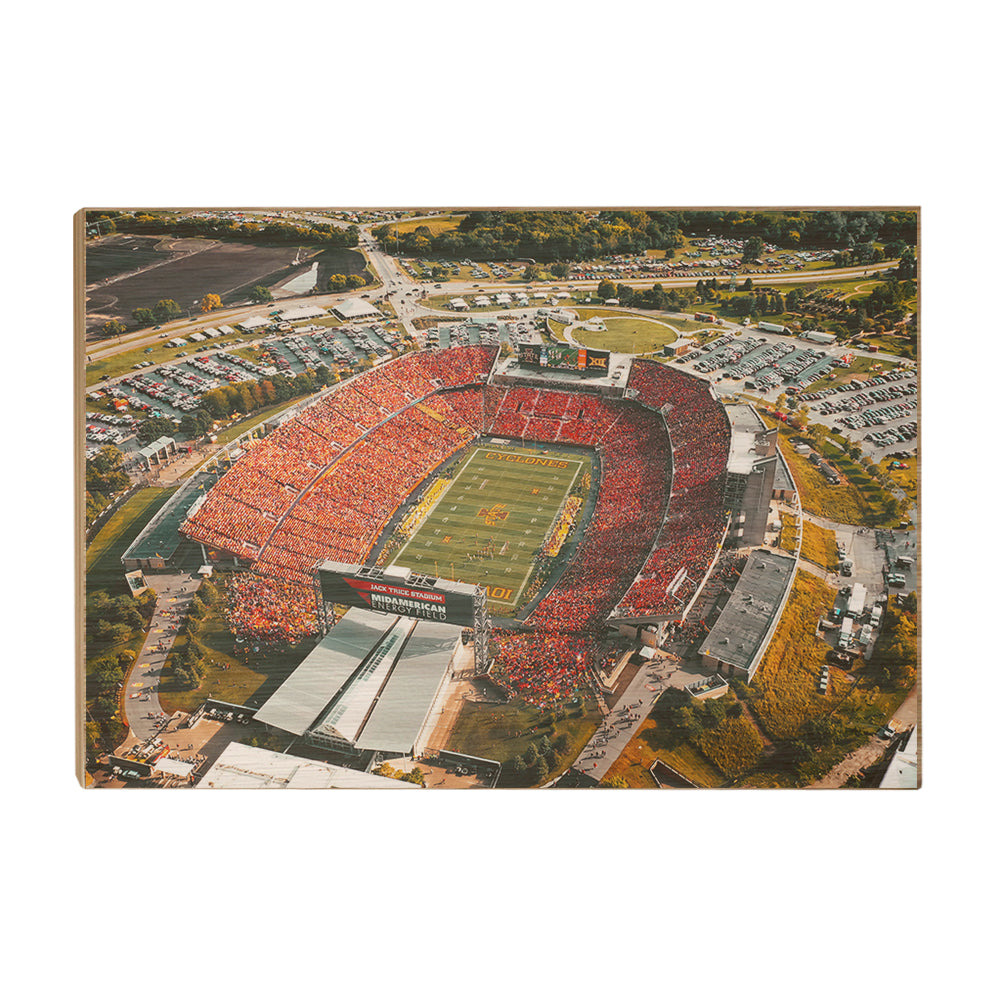 Iowa State Cyclones - Jack Trice Stadium Aerial - College Wall Art #Canvas