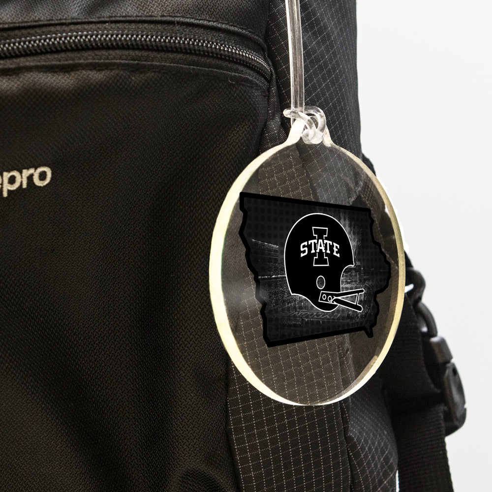 Iowa State Cyclones - Iowa State B&W Ornament & Bag Tag