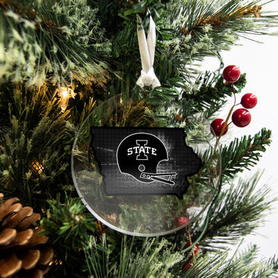 Iowa State Cyclones - Iowa State B&W Ornament & Bag Tag
