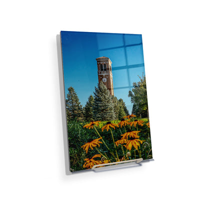 Northern Iowa Panthers - Campanile Flowers - College Wall Art #Acrylic Mini