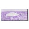 Northern Iowa Panthers - The Dome Sketch Panoramic - College Wall Art #Canvas