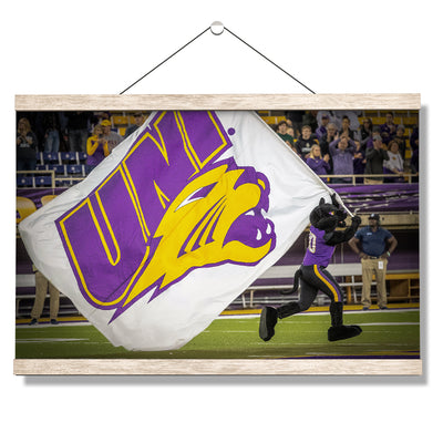 Northern Iowa Panthers - Panther Flag - College Wall Art #Hanging Canvas