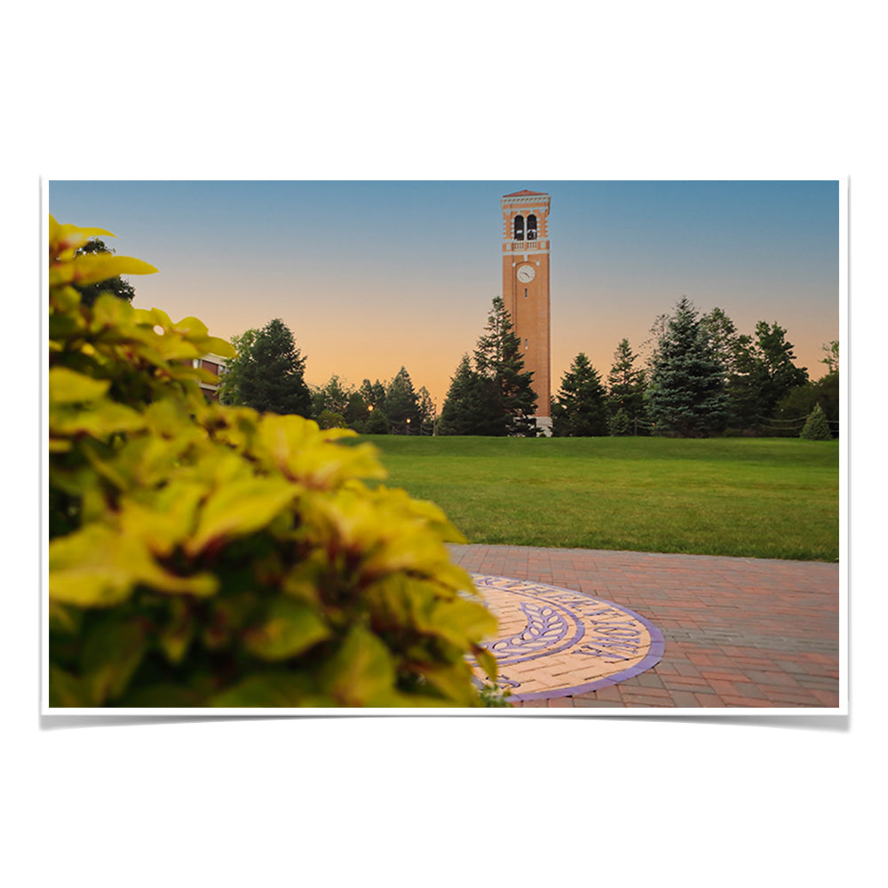 Northern Iowa Panthers - Campanile Sunrise - College Wall Art #Canvas