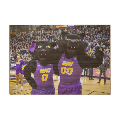 Northern Iowa Panthers - TC & TK - College Wall Art #Wood