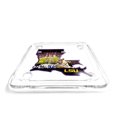 LSU Tigers -  Mike VII's State Drink Coaster