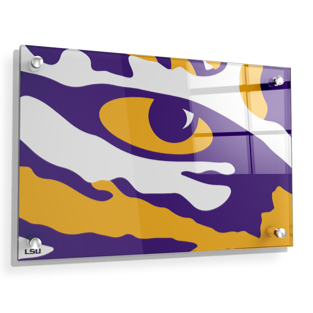 LSU Tigers - Eye of the Tiger - College Wall Art #Canvas