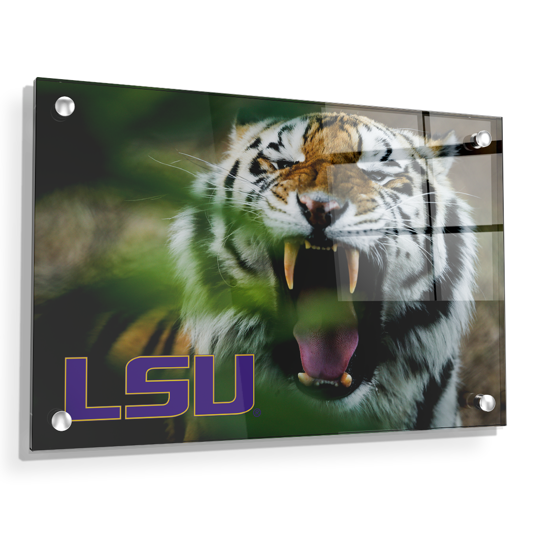 LSU Tigers - Mike the Tiger - College Wall Art #Canvas