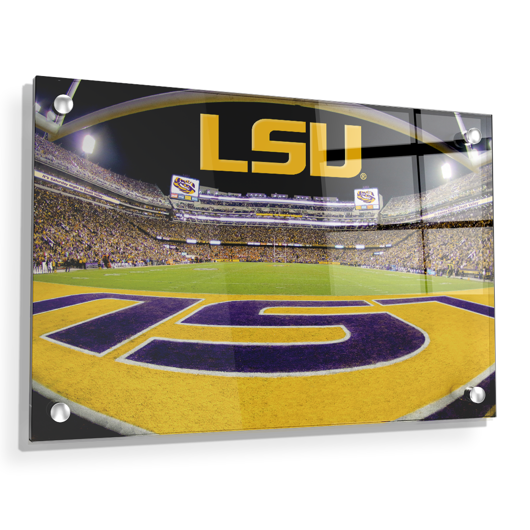 LSU Tigers - Death Valley - College Wall Art #Canvas