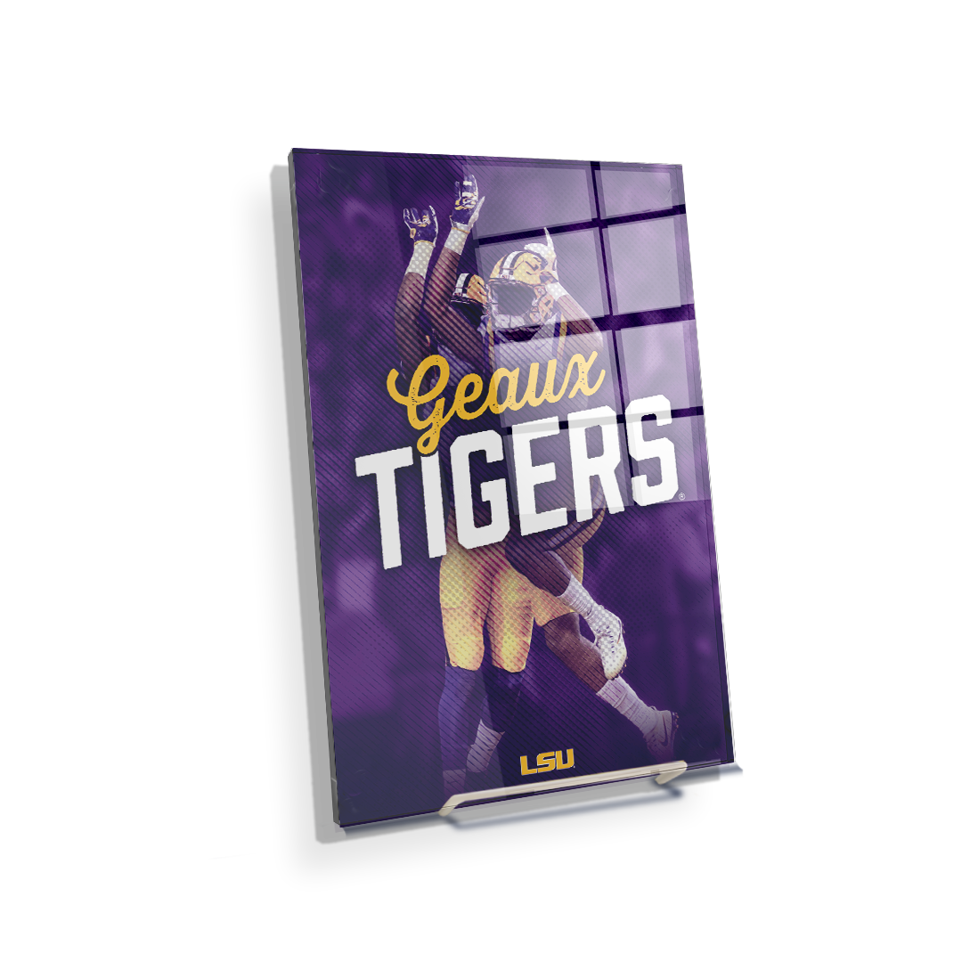 LSU Tigers - Geaux Tiger High Five - College Wall Art #Canvas