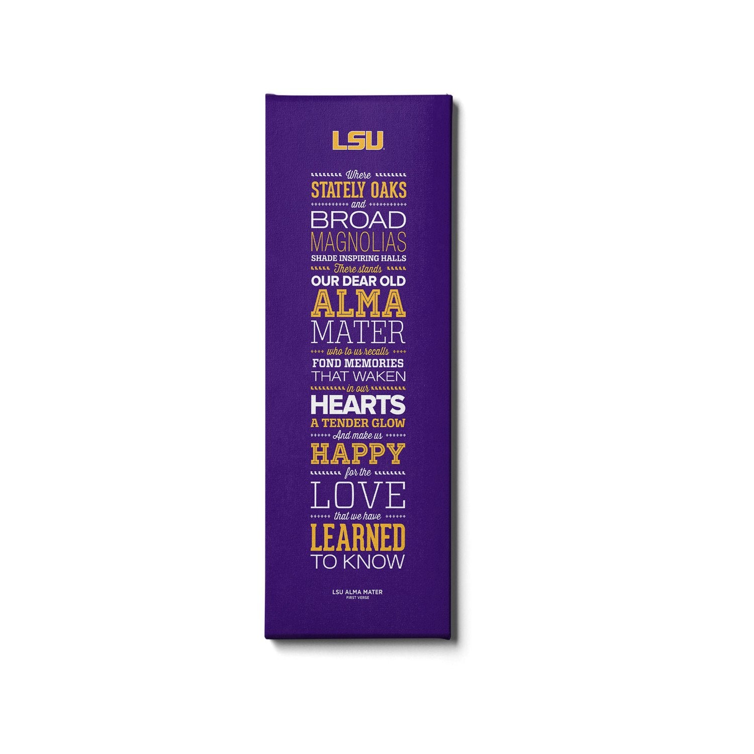 LSU Tigers - Alma Mater - College Wall Art #Canvas