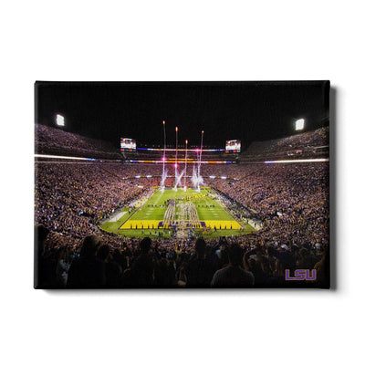 LSU Tigers - Saturday Night in Death Valley - College Wall Art #Canvas