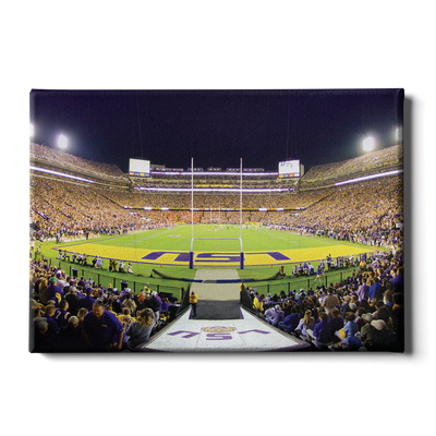 LSU TIGERS - LSU End Zone - College Wall Art #Canvas