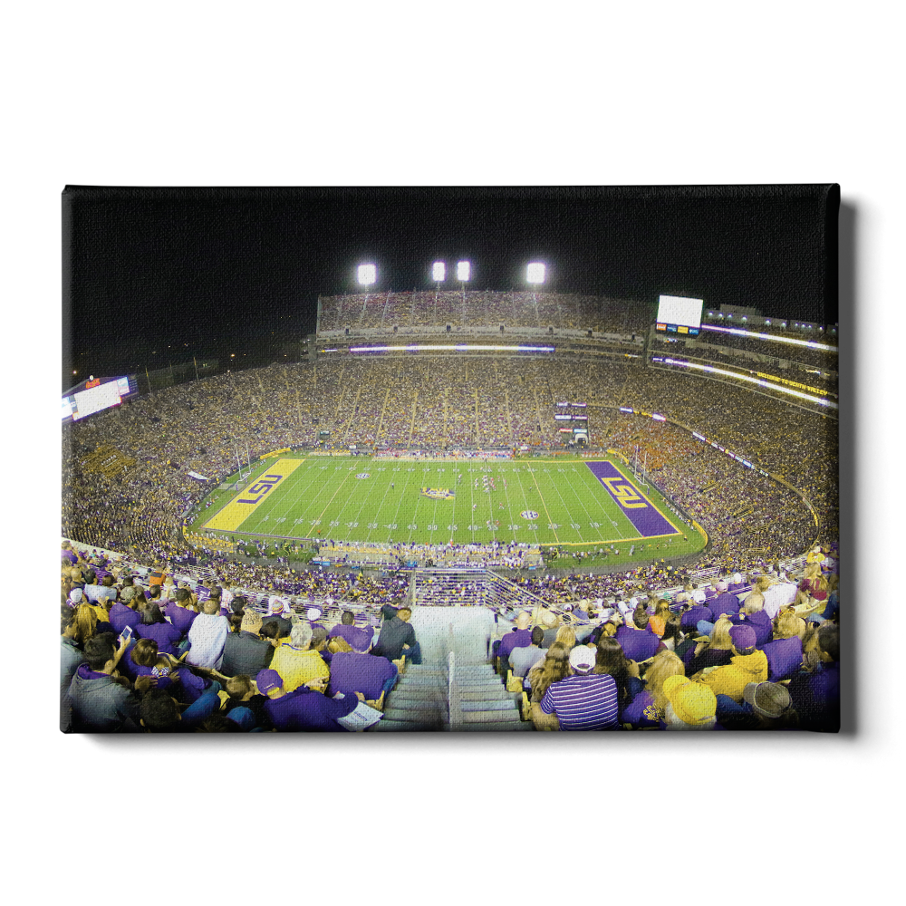 LSU TIGERS - Tiger Stadium View - College Wall Art #Canvas