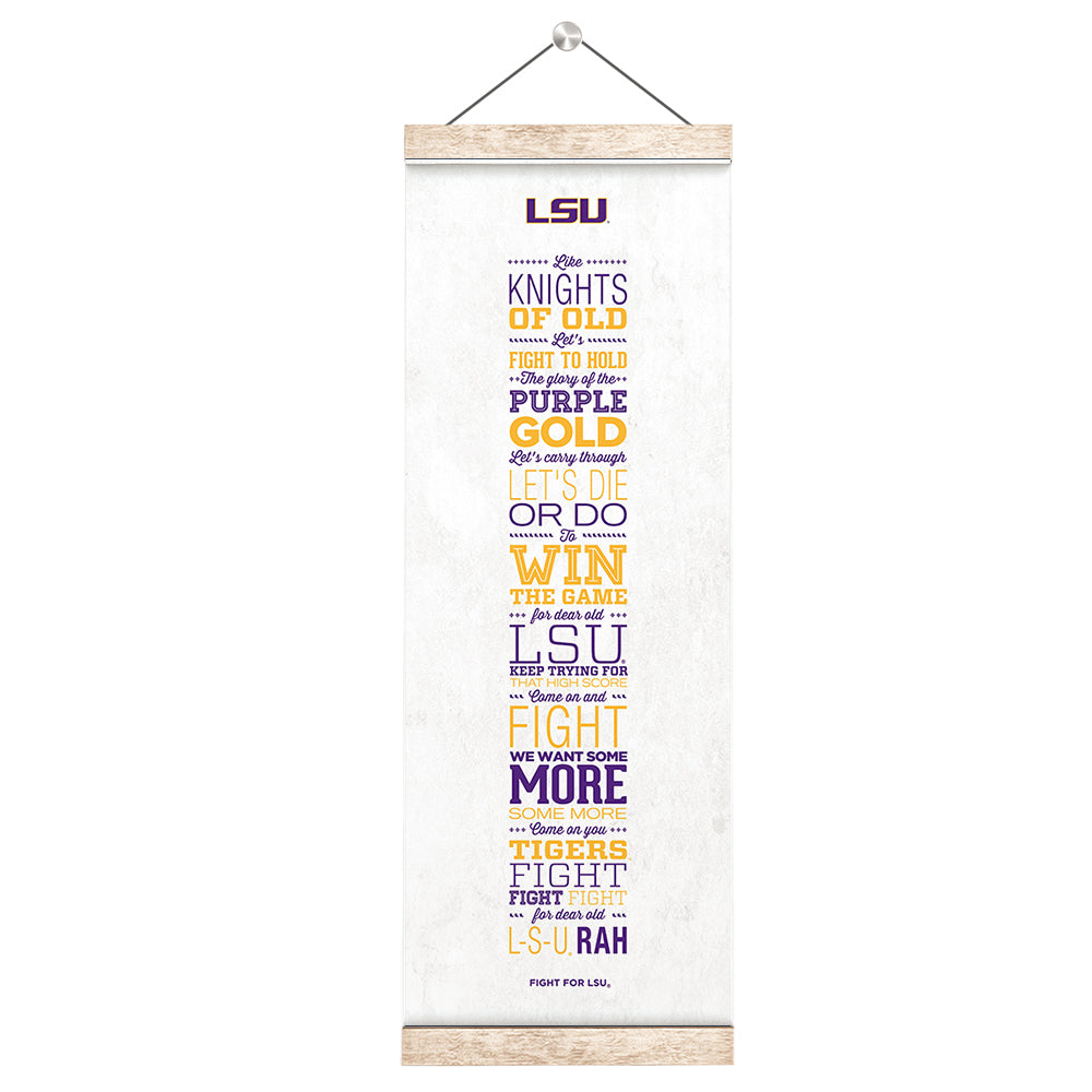 LSU Tigers - Fight for LSU - College Wall Art #Canvas