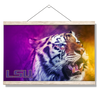 LSU Tigers - Mike's Colors - College Wall Art #Hanging Canvas