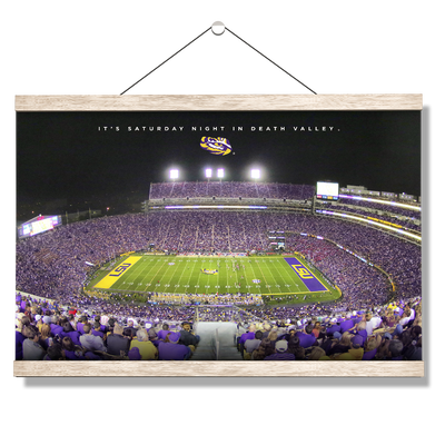 LSU TIGERS - It's Saturday Night in Death Valley - College Wall Art #Hanging Canvas