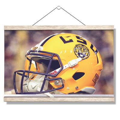 LSU Tigers - Tiger Helmet - College Wall Art #Hanging Canvas