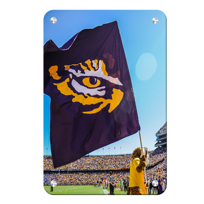 LSU Tigers - Tiger Flag - College Wall Art #Metal