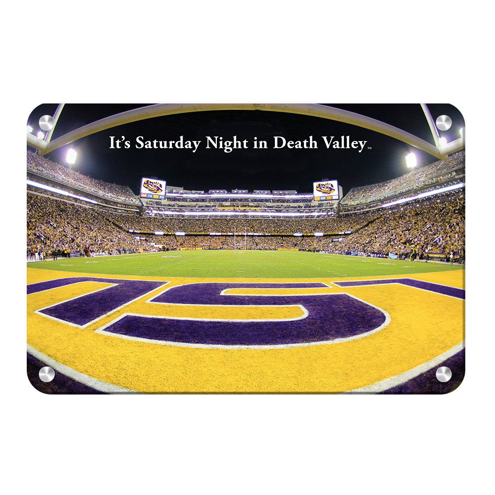 LSU Tigers - It's Saturday Night in Death Valley End Zone - College Wall Art #Canvas