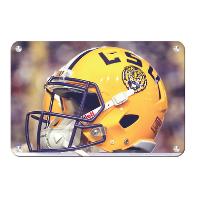 LSU Tigers - Tiger Helmet - College Wall Art #Metal