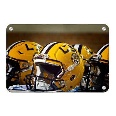 LSU Tigers - LSU Helmets - College Wall Art #Metal