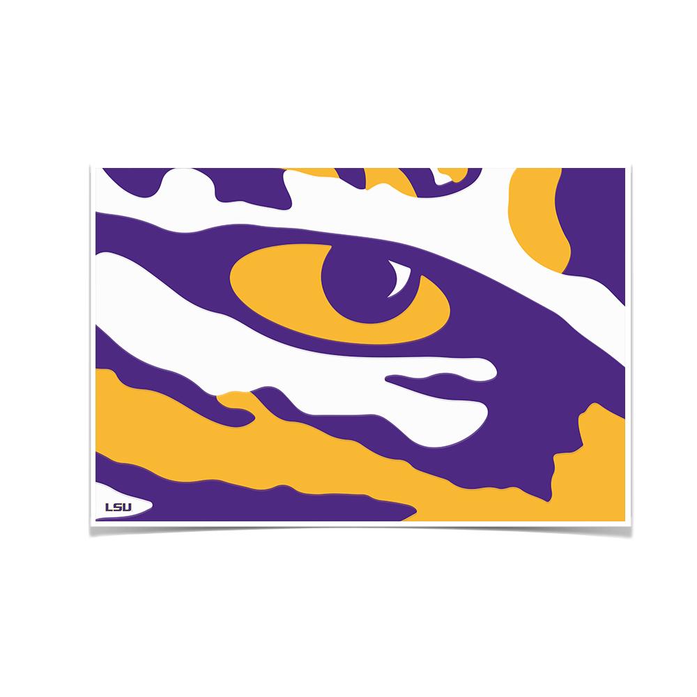 LSU Tigers - Eye of the Tiger - College Wall Art #Canvas