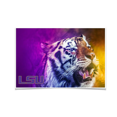 LSU Tigers - Mike's Colors - College Wall Art #Poster