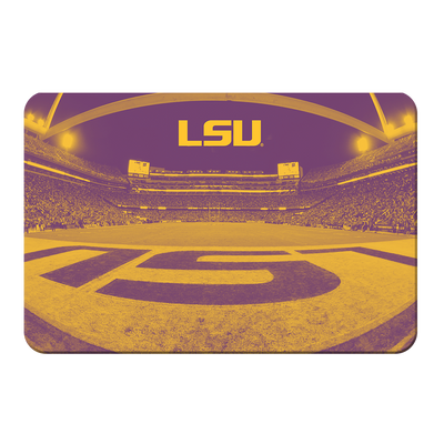 LSU Tigers - Tiger Stadium End Zone Duotone - College Wall Art #PVC