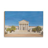 LSU Tigers - Paul M. Hebert Law Center Sketch - College Wall Art #Wood