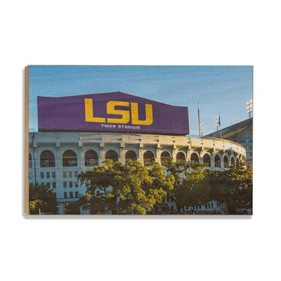 LSU Tigers - LSU Tiger Stadium - College Wall Art #Wood