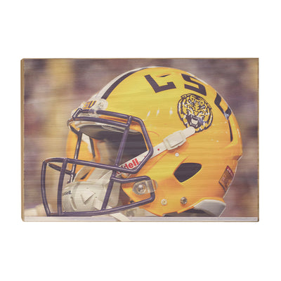 LSU Tigers - Tiger Helmet - College Wall Art #Wood