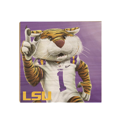 LSU Tigers - LSU Mike - College Wall Art #Wood