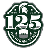 Michigan State Spartans - Michigan State 125th Year of Football Single Layer Dimensional