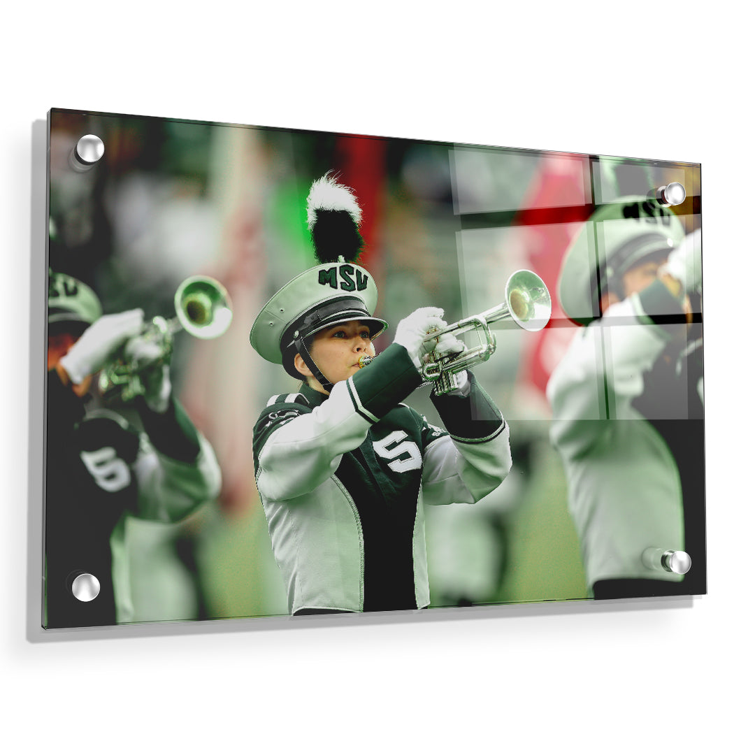 Michigan State - Spartan Marching Band - College Wall Art #Canvas