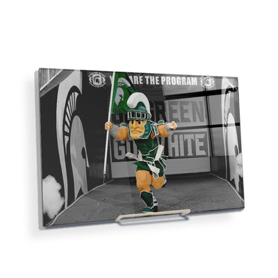 Michigan State - Here Come the Spartans - College Wall Art #Acrylic Mini