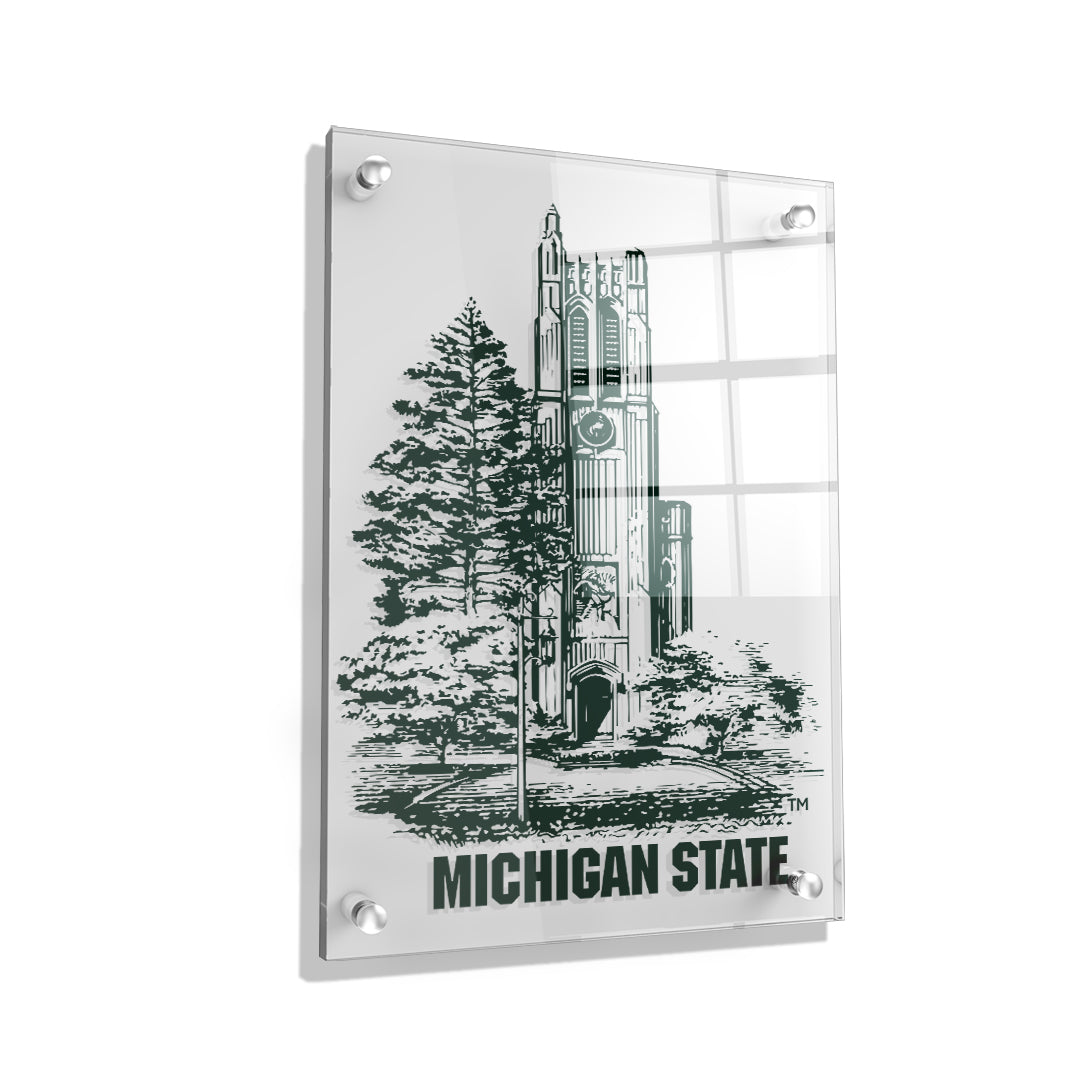 Michigan State - Beaumont Sketch - College Wall Art #Canvas