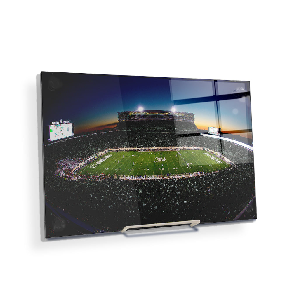 Michigan State - Spartans Sunset - College Wall Art #Canvas