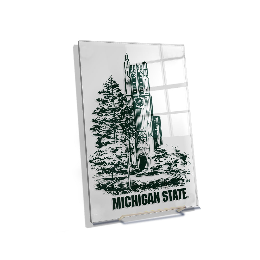 Michigan State - Beaumont Sketch - College Wall Art #Canvas